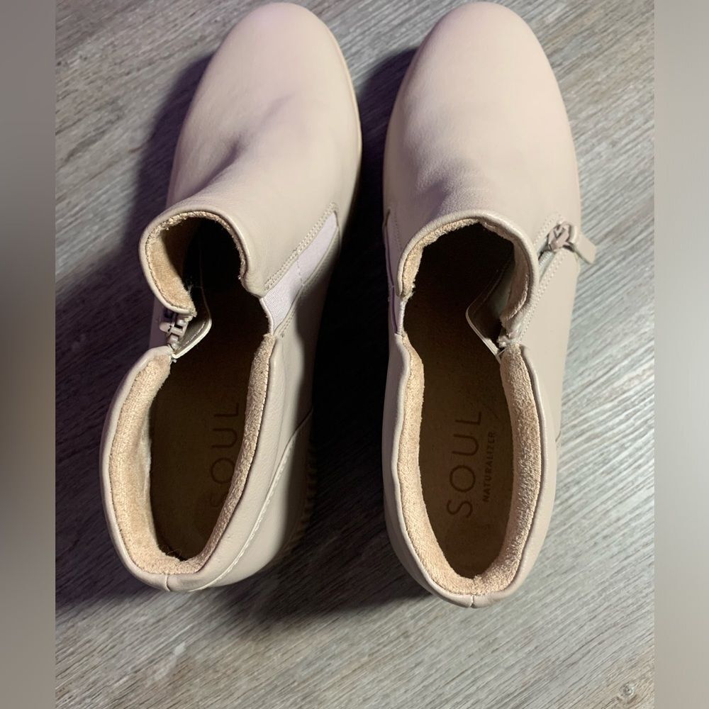 SOUL Naturalizer Turner Mid High Top Platform Sneakers Boots Tan Beige Size 12 - Picture 7 of 13
